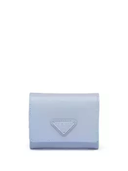 Кошелек из сафьяновой кожи с логотипом Prada, синий