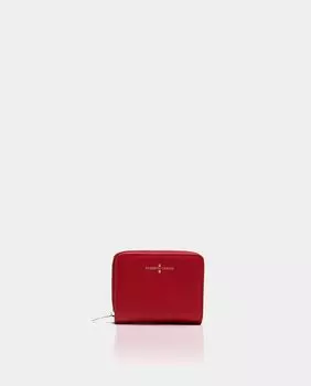 Кошелек из сафьяновой кожи среднего красного цвета Roberto Verino, красный
