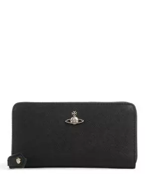 Кошелек из сафьяновой яловой кожи Vivienne Westwood, черный