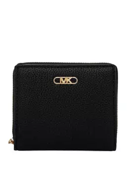 Кошелек из текстурированной кожи с застежкой-молнией Michael Michael Kors, черный
