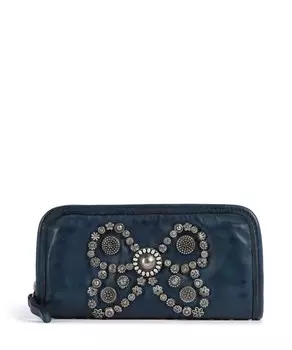 Кошелек из воловьей кожи Campomaggi, синий