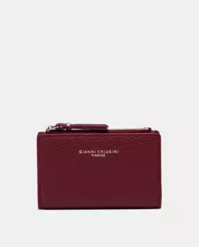 Кошелек из зерненой кожи Gianni Chiarini, бордовый