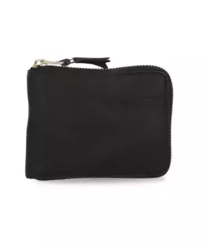 Кошелек из зерненой кожи с несколькими карманами. Comme Des Garons, черный