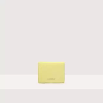 Кошелек из зерненой кожи среднего размера Coccinelle METALLIC SOFT, зеленый