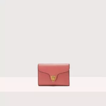 Кошелек из зерненой кожи среднего размера Coccinelle BEAT SOFT, красный