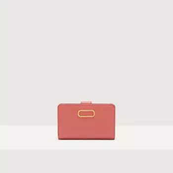 Кошелек из зерненой кожи среднего размера Coccinelle BEAM, красный