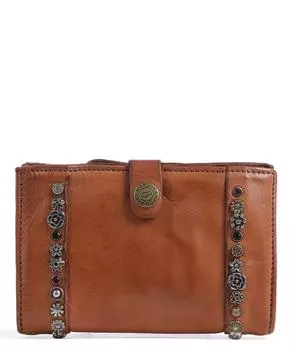 Кошелек из зерненой яловой кожи Campomaggi, коричневый