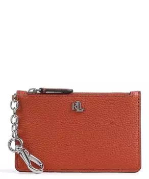 Кошелек из зерненой яловой кожи Lauren Ralph Lauren, оранжевый