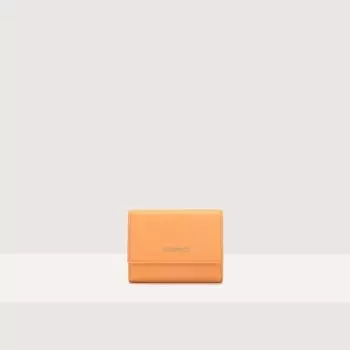 Кошелек из зернистой кожи Coccinelle METALLIC SOFT, санрайз