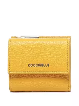 Кошелек из зернистой кожи Coccinelle, желтый