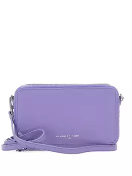 Кошелек из зернистой кожи GIANNI CHIARINI, фиолетовый