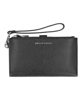Кошелек из зернистой кожи с несколькими отделениями. Michael Kors, черный