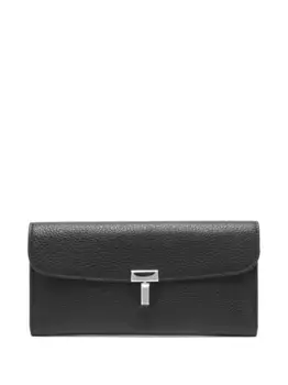 Кошелек из зернистой кожи T-Lock TOTEME, черный