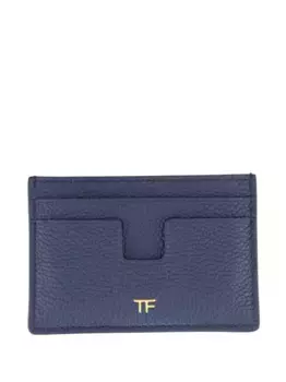 Кошелек из зернистой кожи TOM FORD, синий