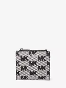Кошелек из жаккарда с логотипом Cooper Michael Kors, черный