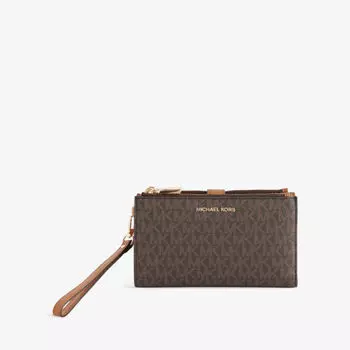 Кошелек Jet Set из искусственной кожи с монограммой Michael Michael Kors, коричневый