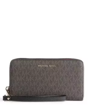 Кошелек Jet Set из парусины Michael Kors, коричневый