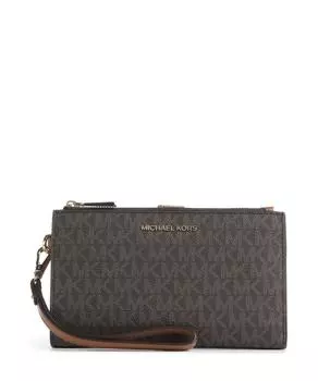Кошелек jet set из парусины Michael Kors, коричневый