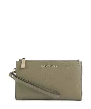 Кошелек Jet Set из зернистой коровьей кожи Michael Kors, зеленый