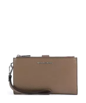 Кошелек jet set из зернистой яловой кожи Michael Kors, коричневый