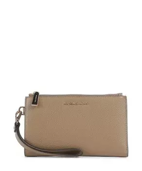 Кошелек Jet Set из зернистой яловой кожи Michael Kors, коричневый