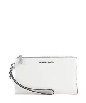 Кошелек Jet Set из зернистой яловой кожи Michael Kors, белый