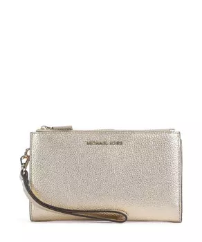Кошелек Jet Set из зернистой яловой кожи Michael Kors, золотой