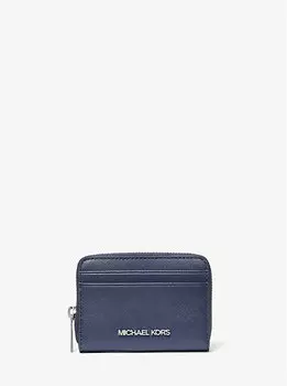 Кошелек Jet set travel из сафьяновой кожи среднего размера Michael Kors, синий