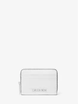 Кошелек Jet set travel из сафьяновой кожи среднего размера Michael Kors, белый