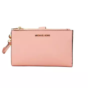Кошелек Jet Set Travel Primrose Leather Large с двойной молнией и запястьем Michael Kors