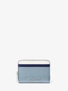 Кошелек Jet set travel среднего размера с цветными блоками Michael Kors, голубой