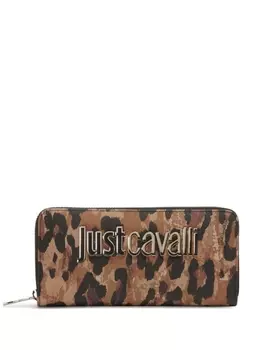 Кошелек Just Cavalli с леопардовым принтом, коричневый