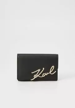 Кошелек K/SIGNATURE WALLET KARL LAGERFELD, черный