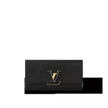Кошелек Капуцинов Louis Vuitton, черный