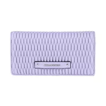 Кошелек Karl Lagerfeld K/kushion Quilt Cont Flap, сиреневый