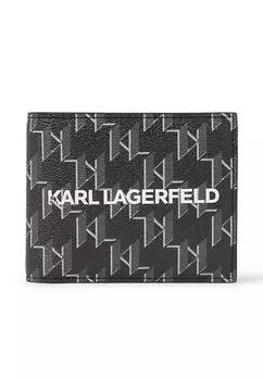Кошелек KARL LAGERFELD MONOGRAM KLASSIK BIFOLD, черный