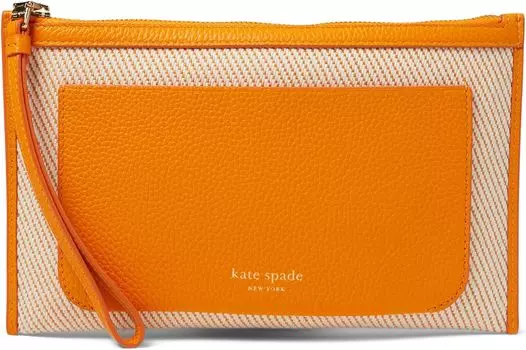 Кошелек Kate Spade New York Ava Canvas Wristlet, цвет Turmeric Root