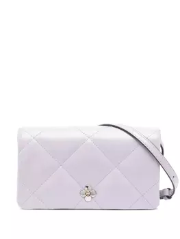 Кошелек Kira Clover с цепочкой Tory Burch, фиолетовый