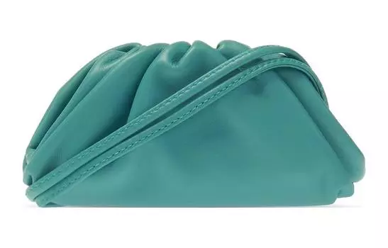 Кошелек-клатч из телячьей кожи, женская сумка-кошелек Cloud Bag, цвет аквамарин Bottega Veneta