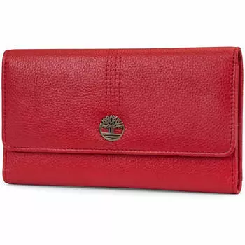 Кошелек-клатч из зернистой кожи Timberland RFID Flap Organizer, красный