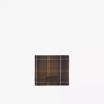 Кошелек клетчатый Barbour, коричневый