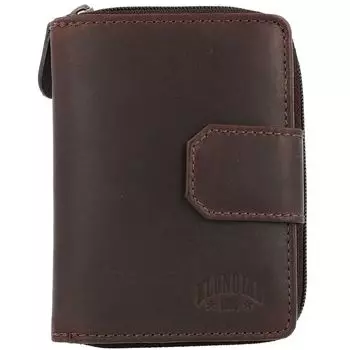 Кошелек KLONDIKE 1896 Lisa Leder 10 см, цвет dunkelbraun