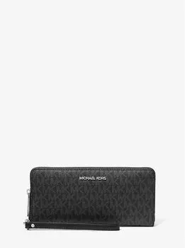 Кошелек континентальный с фирменным логотипом Jet set travel Michael Kors, черный
