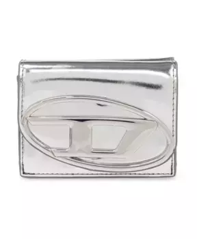 Кошелек кожаный "1др тройное сложение" Diesel, серый