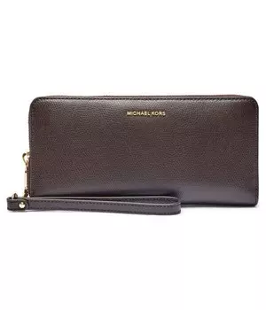 Кошелек кожаный Michael Kors Jet Set Travel, коричневый