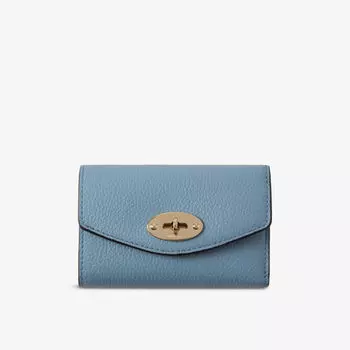 Кошелек кожаный Mulberry Darley, бирюзовый
