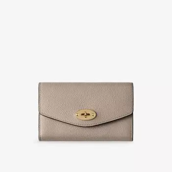 Кошелек кожаный Mulberry Darley, кашемировый