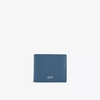 Кошелек кожаный Tom Ford Bifold, синий
