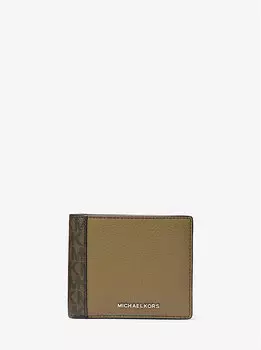 Кошелек-Купюрница Hudson из кожи с фирменным логотипом и карманом для монет Michael Kors, мультиколор