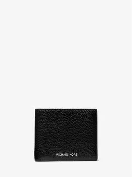 Кошелек-Купюрница из шагреневой кожи Cooper с карманом для монет Michael Kors, черный